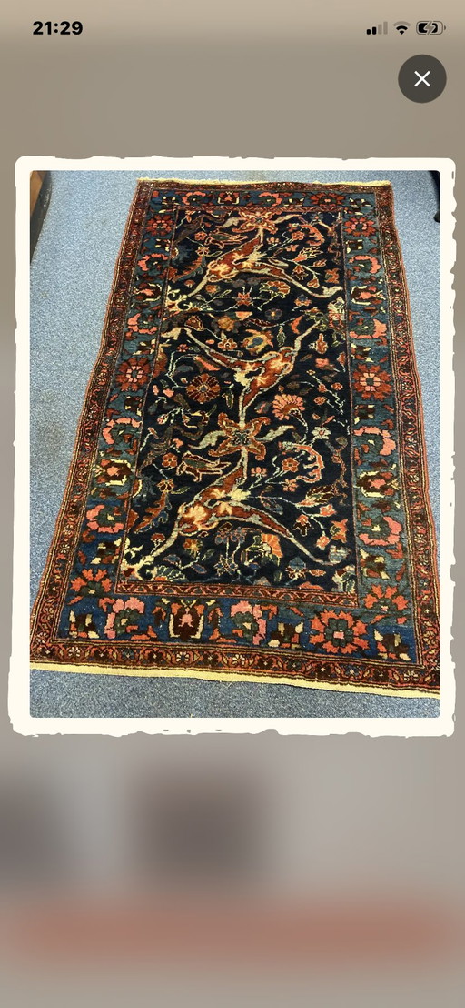 Tapis ancien persan de style Fereghan Sarouk en laine noué à la main – vloerkleden en tapijten, Wool