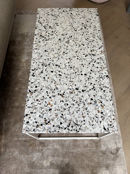 Table Bolia avec plateau en terrazzo (modèle Como) (L60 x L120 x H50)