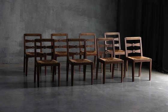 Image 1 of Sedie da pranzo Art Déco di Charles Dudouyt, Francia, anni '40