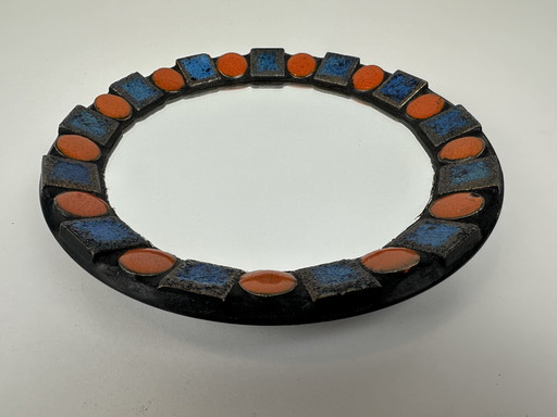 Miroir vintage en céramique