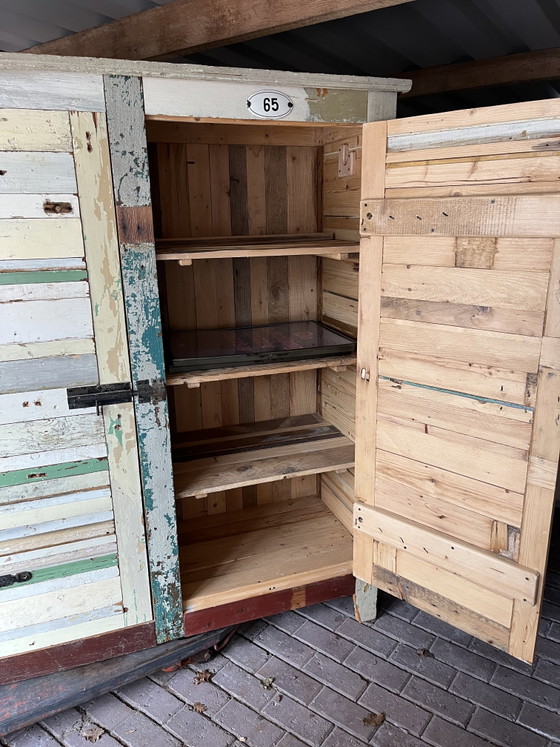 Image 1 of Solid reclaimed wood cabinet