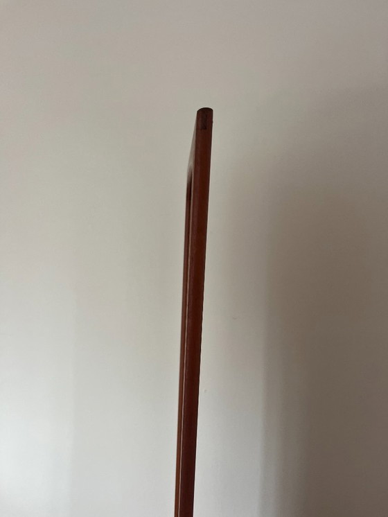 Image 1 of Vintage Deense teakhouten spiegel met organische randen - spiegel uit het midden van de 20e eeuw