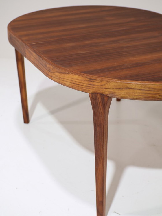 Image 1 of Tavolo da pranzo ovale allungabile in teak, stile vintage danese