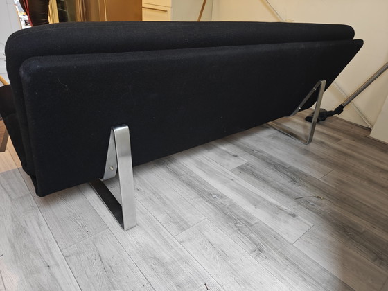 Artifort C683 Kho Liang Ie – 3 Posti – Rivestimento Nero – Divani, Textile, polished steel (photo 2 of 5)