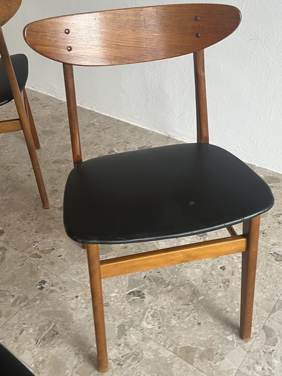 Image 1 of 4x Original “Farstrup Møbler Model 210 1950s” Dining Chairs