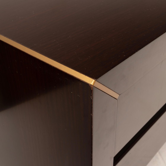 Paire de tables de nuit en palissandre d'Afrique et laiton pour Fratelli Turri – Gorgoni, Wood (photo 13 of 19)