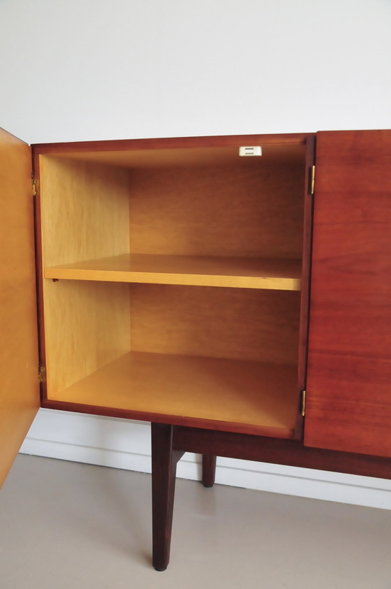 Image 1 of Vintage Deens Dressoir Zwart Wit Lades