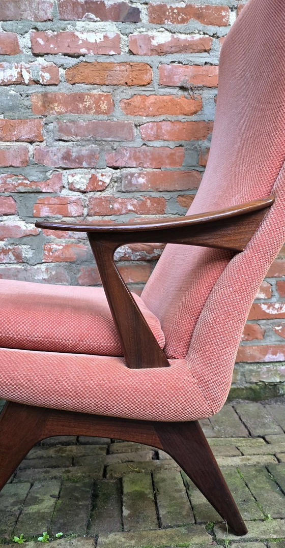 Poltrona di design vintage Karl Edvard Korseth, LK Hjelle, Poltrone, Legno, Altro, Marrone (foto 9 di 13)