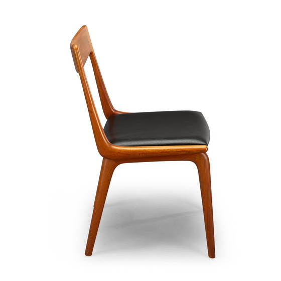 Image 1 of Design danois Chaises Boomerang Modèle 370 par Erik Christensen pour Slagelse Mobelvaerk, Lot de 6