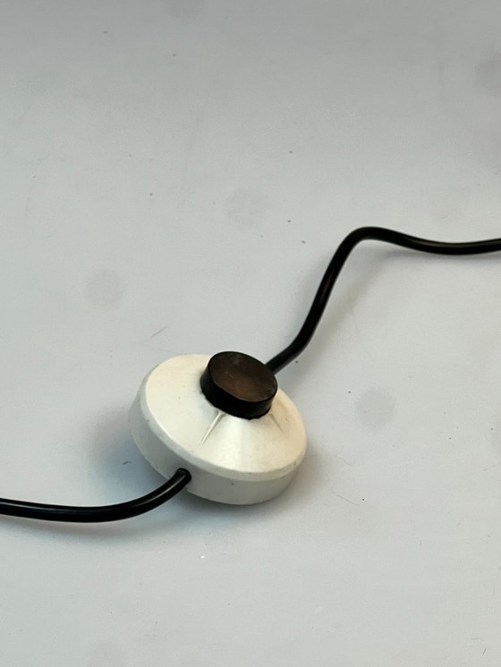 Image 1 of Vintage Geëmailleerde Kleurrijke Tafellamp, Italië 1970's