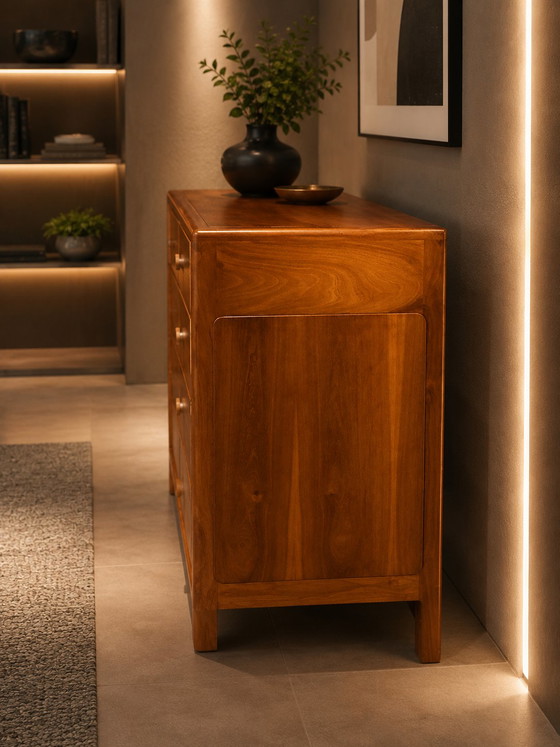 Commode Art Déco en noyer clair – Authentique savoir-faire des années 1930 – Wood (photo 2 of 7)