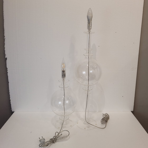 Image 1 of Paar lampen / kandelaars, Maison Les Héritiers voor Roche Bobois – Frankrijk