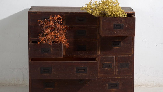 Antique Japanese chest of drawers - Meiji / Taishō period (c. ) #44 (photo 3 of 40)