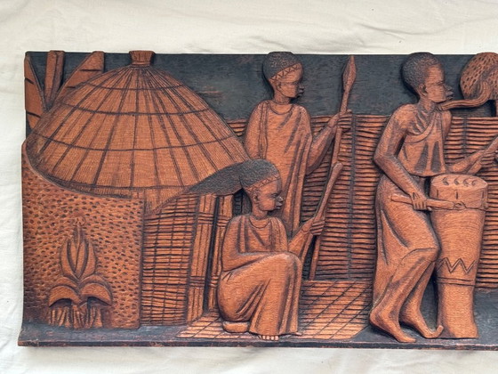Image 1 of African Wood Carving Signed