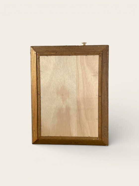 Image 1 of Pastel portrait of a man under glass, signed, early 20th century