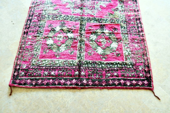 Image 1 of Vintage Roze Marokkaanse Boujaad Vloerkleed - 325 x 185 cm