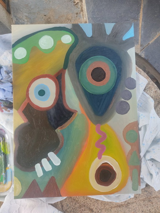 Original Painting by Mia Contemporary Art – Paintings & Drawings, Cotton (photo 3 of 5)