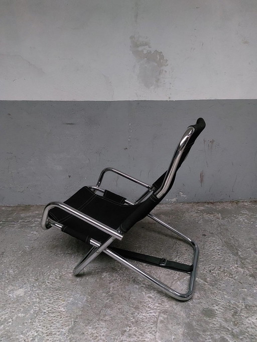 Poltrona reclinabile cromata 80' – fauteuils, Textile (photo 2 of 22)