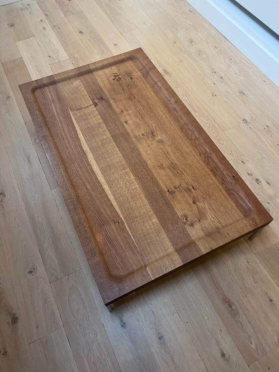 Tavolino da caffè Linteloo Bloq in rovere massiccio – Tavolini da caffè, Metallo, Legno (photo 2 of 8)