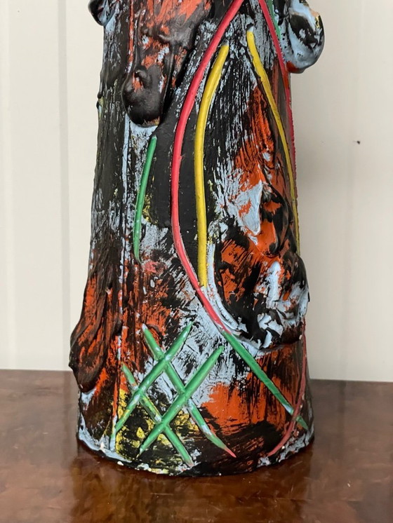 Image 1 of Un vaso vintage colorato extra large