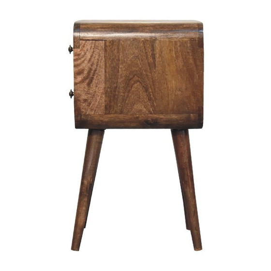 Image 1 of Mango wood nightstand with grey-wash finish