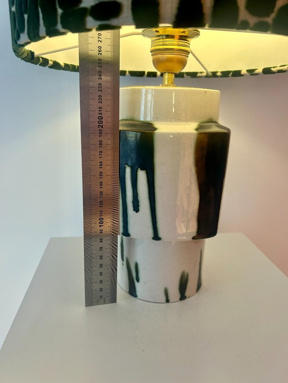 Image 1 of Set of 2 MCM Table Lamps: Upcycled one-of-a-kind pieces made from vases by Ditmar Urbach Keramik – Czech Republic