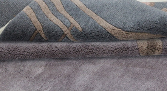 Original Modern Designer Highland Wool Rug Nepal 308 x 199 cm, Rugs & carpets, Grey (photo 7 of 8)