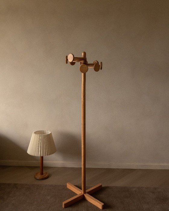 Image 1 of Appendiabiti vintage di Hank Loewenstein – appendiabiti di design in legno, anni '70