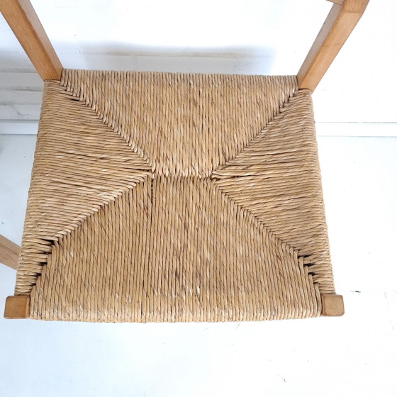 2x Vintage J.L. Moller model 401 Danish design chairs 70s – Dining chairs, Wicker, Wood (photo 7 of 11)