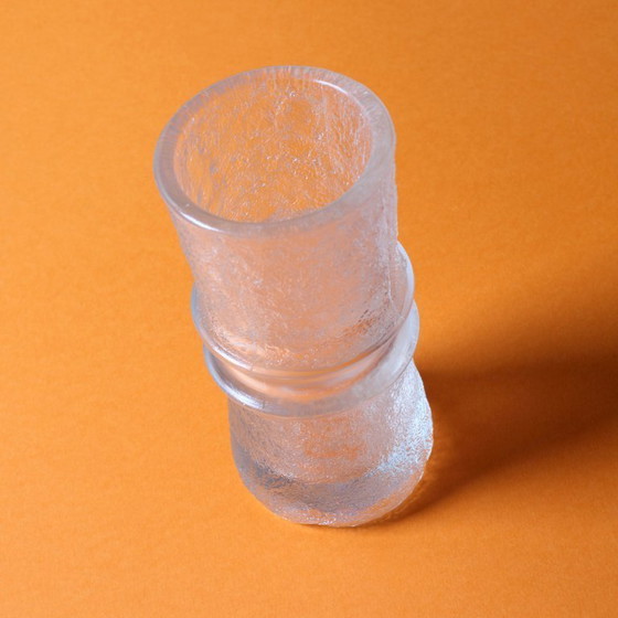 Image 1 of Mid-Century Modern Pressed Glass Vase: Pavel Panek Design, Rudolfova Hut