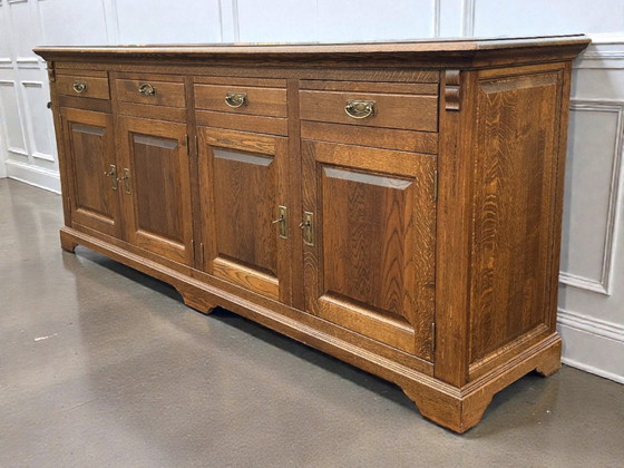Image 1 of Solid oak sideboard – 2195090 cm – High quality