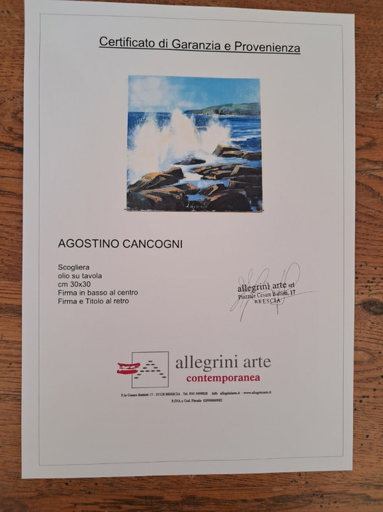 Agostino CANCOGNI - Scogliera - Master Painting – Paintings & Drawings, Wood (photo 8 of 9)