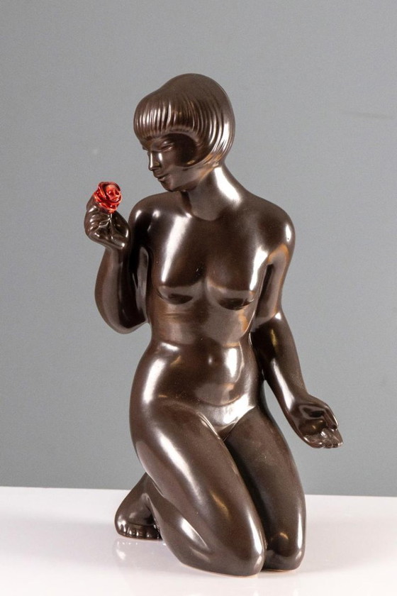 Image 1 of Escultura figurativa de cerámica, J. Forejtová, años 60, Checoslovaquia