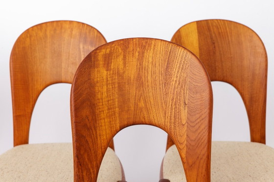 Image 1 of Niels Koefoed Morten Dining Chairs, Set of 4, Teak, 1970s Danish Mid Century Modern