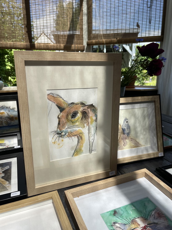 Image 1 of Aquarel “puppy”