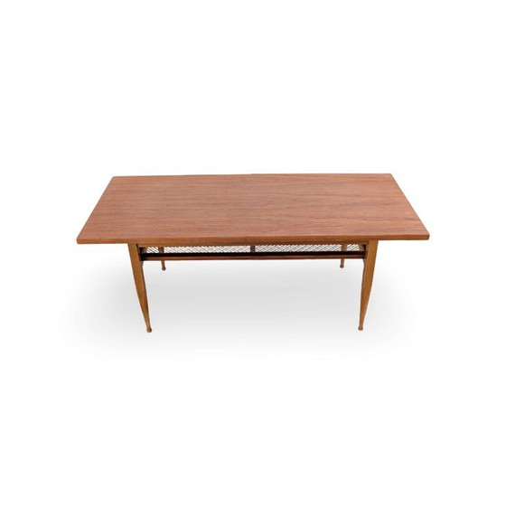 Trioh Teak Vintage 60s Denmark Rattan Coffee Table Original, Wood, Brown (photo 2 of 8)