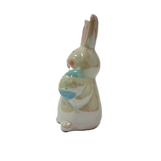 Image 1 of Ceramic Glazed rabbit figurine 12 cm