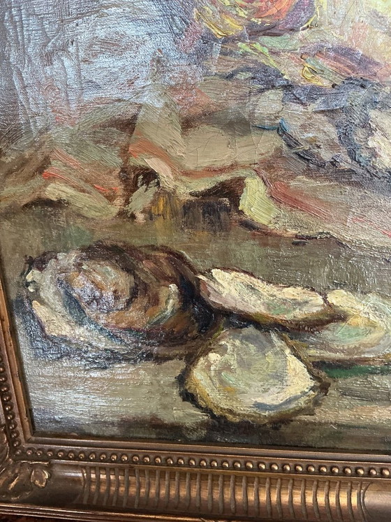 Image 1 of Naturaleza muerta: arenques y ostras