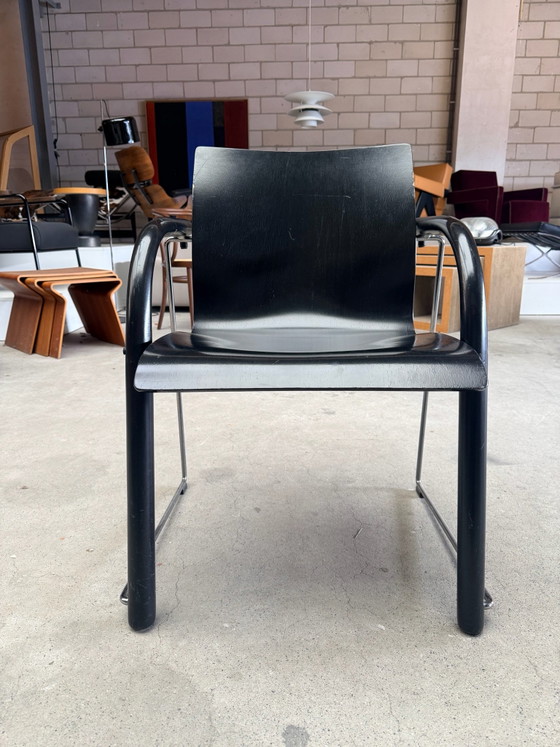 Set of 4 Thonet S320, Wulf Schneider & Ulrich Böhme (set price), Dining chairs, Metal, Wood, Black (photo 3 of 15)