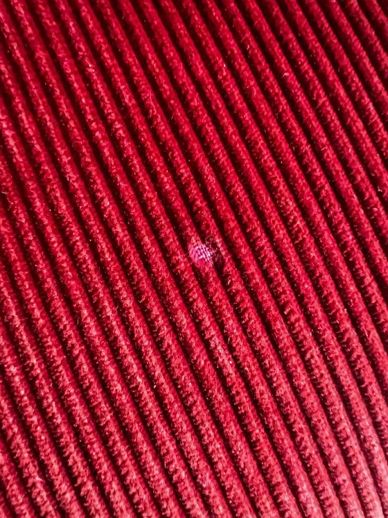 Cassina Sofa Red Corduroy – 3-5 seaters, Velvet, Metal (photo 18 of 20)