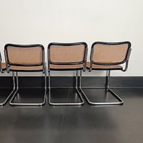 Image 1 of Set di quattro sedie B32 di Gavina della fine degli anni '60