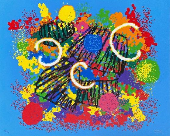 Image 1 of ATTO Composition numérique Signed lithograph 1995