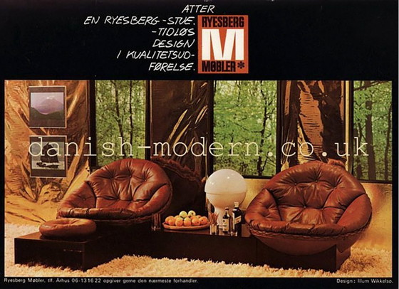 Image 1 of Illum Wikkelsø Apollo Sofa For Ryesberg Møbler, Denmark 1970s