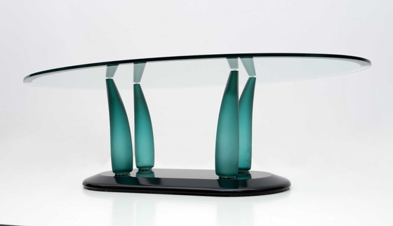 Image 1 of Vintage Italian Murano Glass Coffee Table by Seguso, 1989