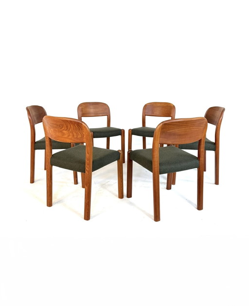 6x restored Danish dining chair, EMC Møbler '80