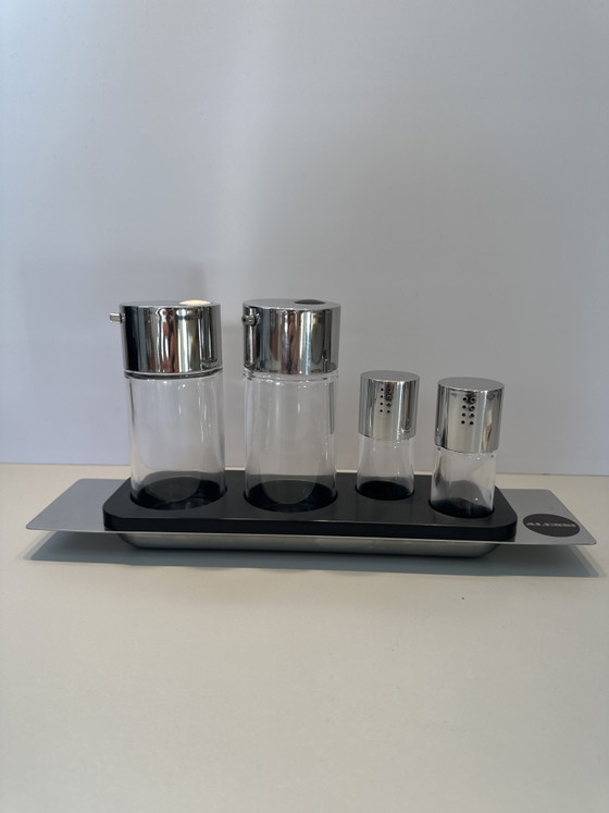 Image 1 of  Set Condimento Alessi Programma 8 – Franco Sargiani & Eija Helander 1975 Vintage
