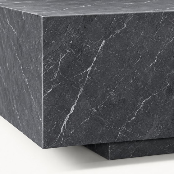 RH Low Marble Plinth Mesa de centro rectangular, Restoration Hardware, Mesas de centro, Mármol, Gris (foto 2 de 5)