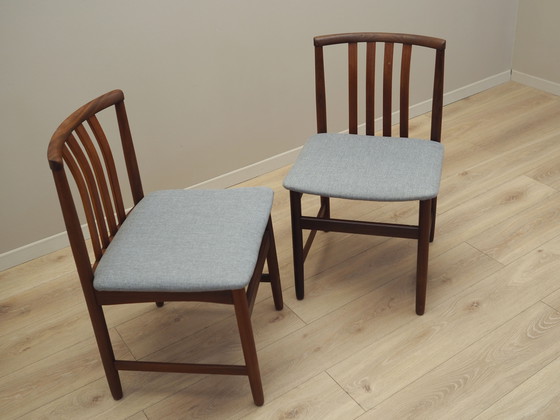 Image 1 of Set Of Two Teak Chairs, Danish Design, 1970S, Production: Denmark