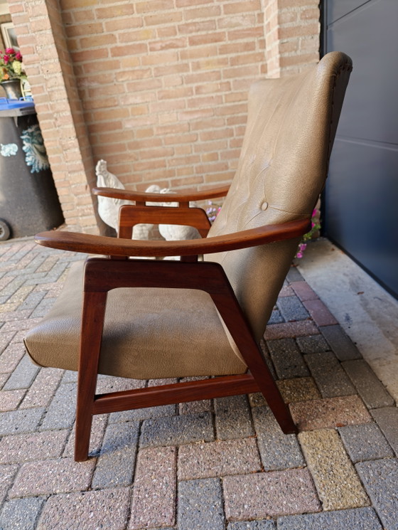 Louis Van Teefelen Webe Fauteuil Vintage Fauteuil Lounge à Oreilles – Louis van Teeffelen, Skai (photo 7 of 12)