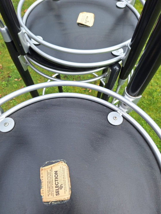 Image 1 of 4 sgabelli da bar vintage Hutten